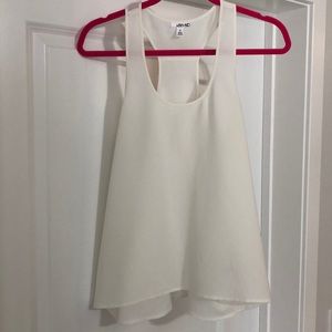 Abound white chiffon dressy tank top - size M